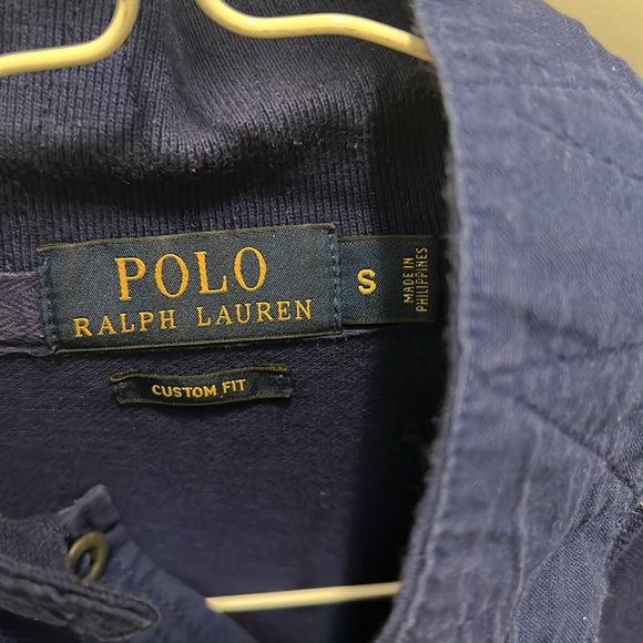 Polo Ralph Lauren Polo Shirt. Yellow and Navy Blue - Picture 2 of 4